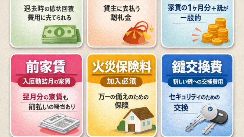 賃貸契約の初期費用とは？大阪市で物件を借りる際に必要な費用の内訳と目安を解説！ 