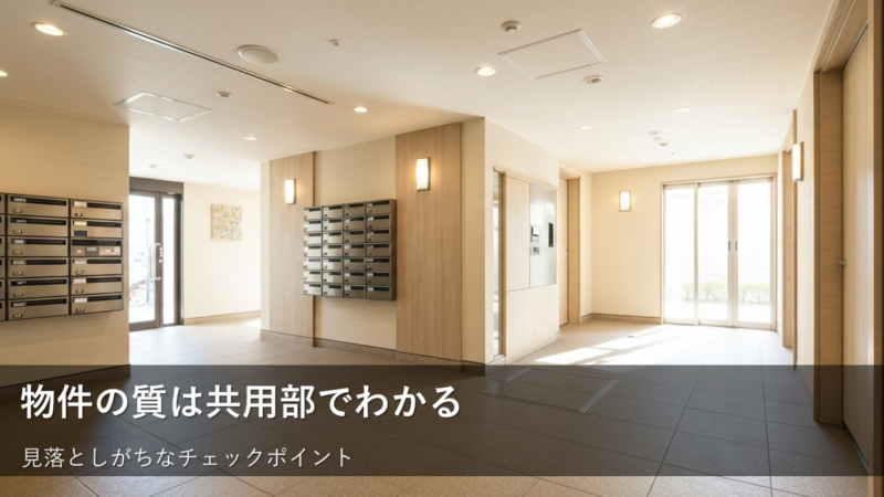 共用部の「ここ」を見れば、物件の質が見抜ける!不動産会社も教えてくれないチェックポイント