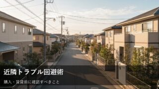 不動産購入・賃貸で後悔しない！近隣トラブルを未然に防ぐための実務チェックリスト 