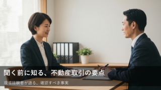 不動産会社に「聞きにくいな…」と思った時、まず自分で確認すべきこと 