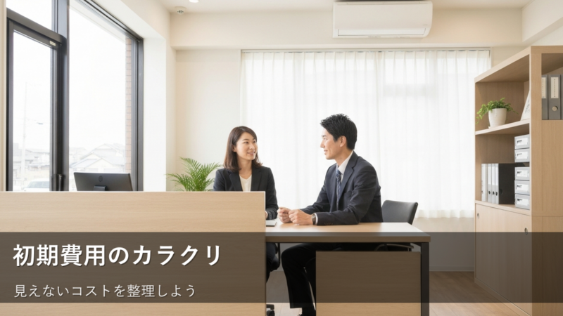 不動産屋さんの初期費用、「高い!」と感じる前に知るべき内訳と見方