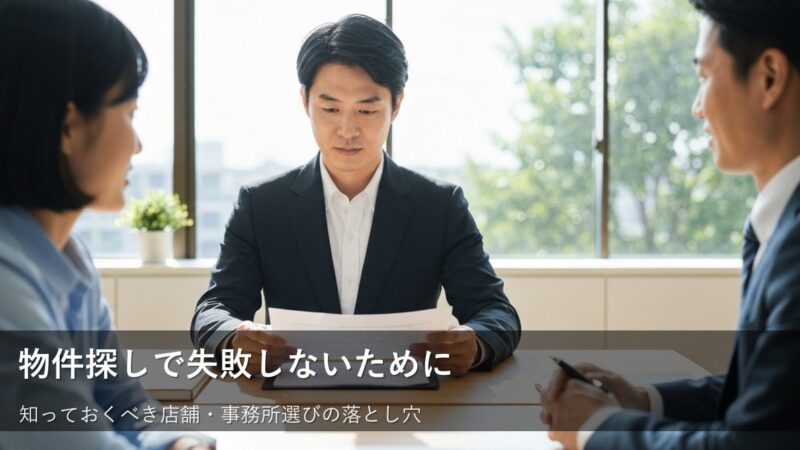 店舗・事務所を借りる前に確認すべき「隠れたコスト」と「リスク」 