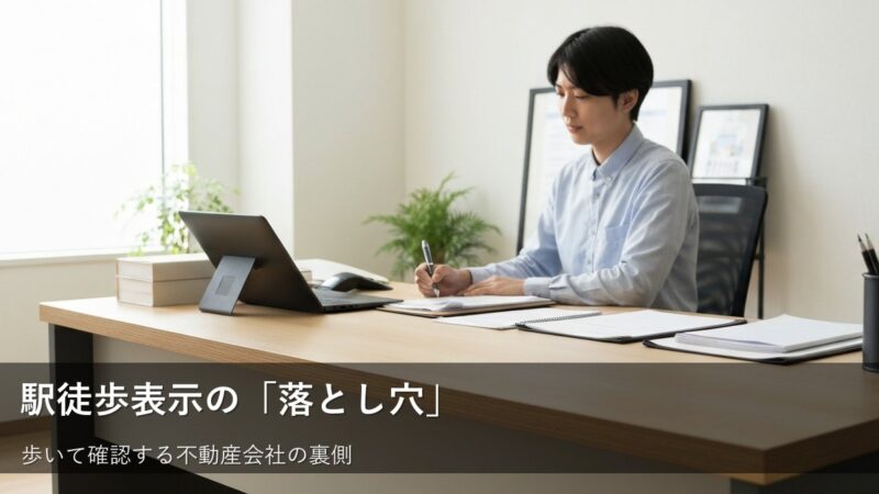 駅徒歩表示、本当に合ってる?不動産会社に「聞けない」徒歩時間の現実