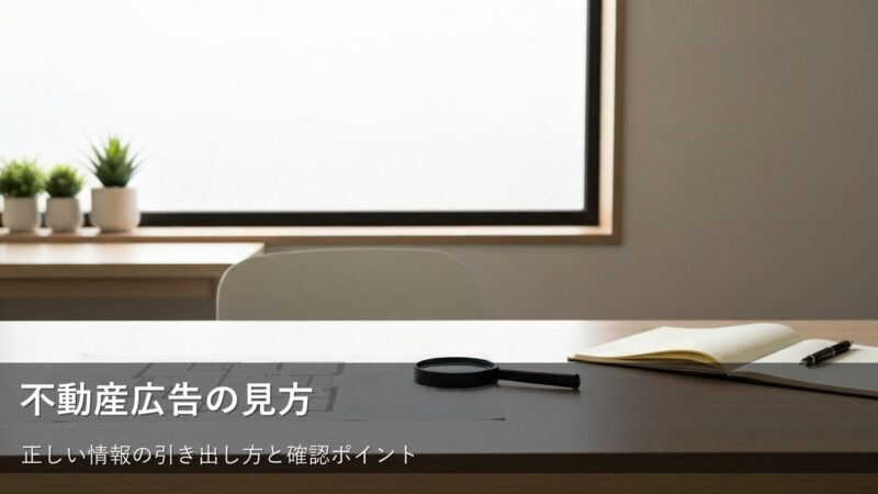 不動産広告の「情報」をどこまで信じるか?失敗しない物件選びの確認術