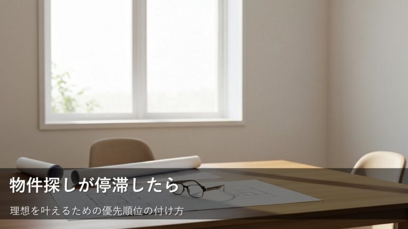希望条件が多すぎて物件が見つからないときの整理術 