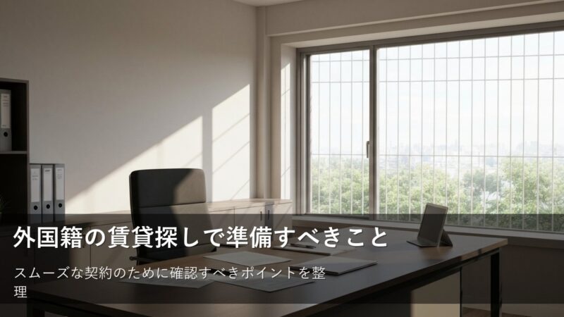 外国籍の方の賃貸探しで知っておくべき手続きの基本と準備
