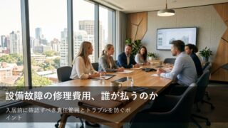 賃貸住宅の設備故障、修理費を負担するのは誰？契約前に知るべき責任の境界線 