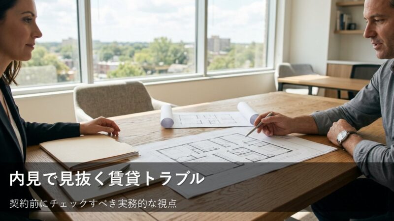 賃貸トラブルを未然に防ぐために:内見時に確認すべき5つの重要ポイント