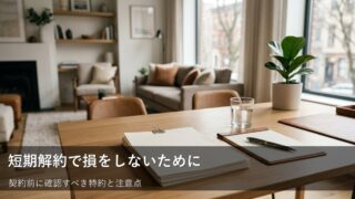 賃貸契約の「短期解約違約金」で損しないための確認ポイント 