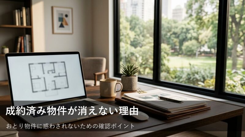 不動産サイトで「成約済み」物件が掲載され続ける理由とトラブルを防ぐ確認のコツ 