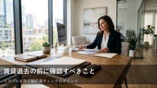 退去の連絡をする前に知っておきたい契約書のチェックポイント 