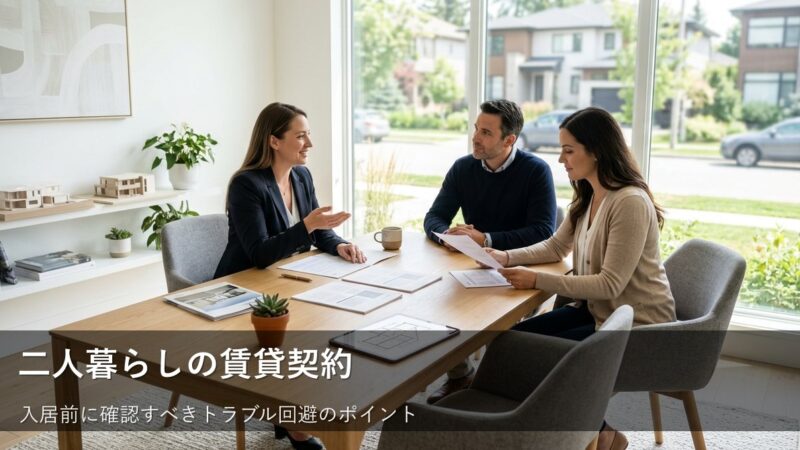 同棲を始める前に確認しておきたい賃貸契約の落とし穴と見落としがちな手続き 