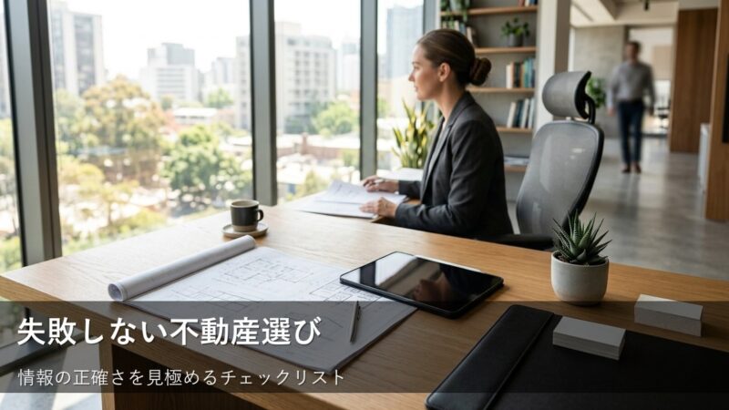 不動産選びで失敗しないために。物件情報の正確性が信頼の基準になる理由 