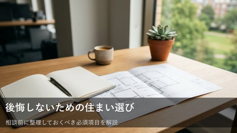 失敗しない住まい選びのために。不動産会社へ行く前に準備しておくべきチェックリスト