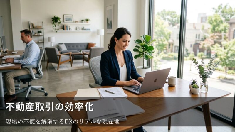 不動産取引はどこまで効率化できる？現場の不便を解消する「DX」のリアルな現在地 
